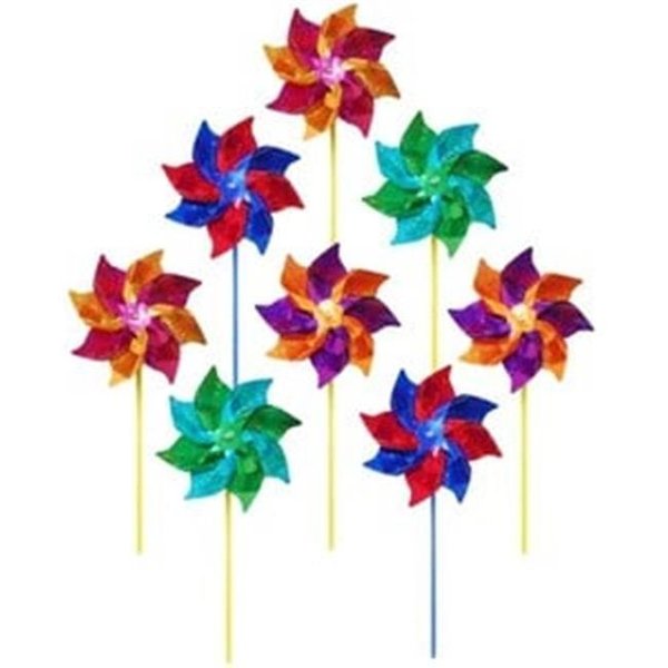 In The Breeze In The Breeze ITB2805 8 inch Mylar Pinwheel - 8 pc assortment ITB2805